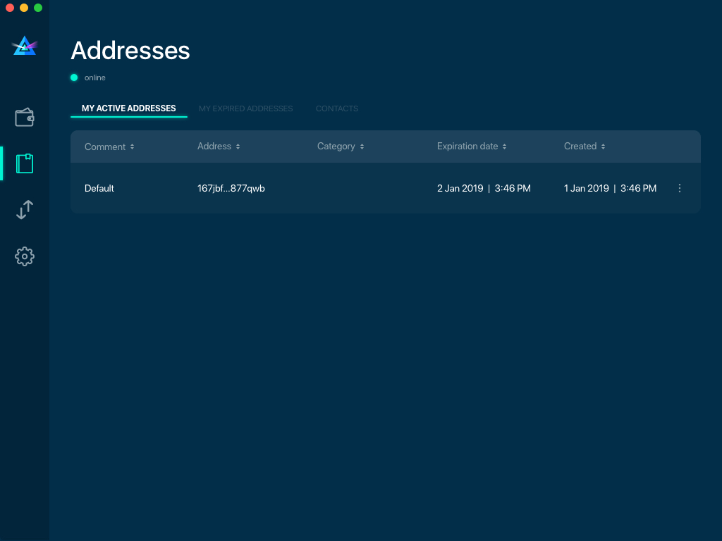 Default address